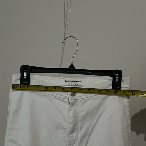 american apparel white easy jean size large - Picture 2 of 3